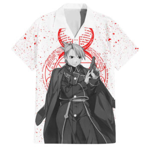 Chemise hawaïenne Riza Hawkeye Fullmetal Alchemist Anime Mix Manga - Maison Otaku