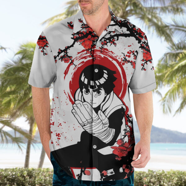 Chemise hawaïenne Rock Lee style japonais Anime - Maison Otaku – Image 3