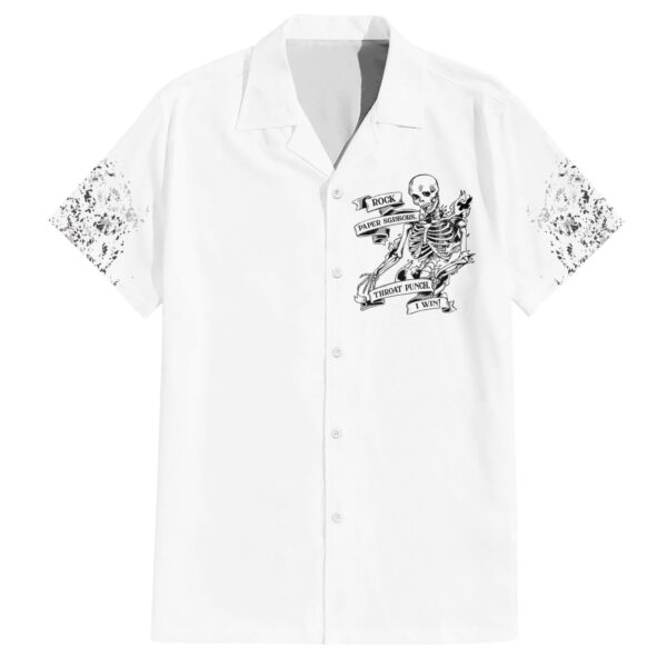 Chemise hawaïenne Rock Papier Ciseaux Throat Punch I Win - Maison Otaku – Image 2