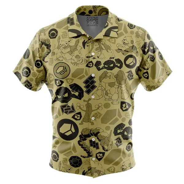 Chemise hawaïenne Pokémon Roche - Maison Otaku