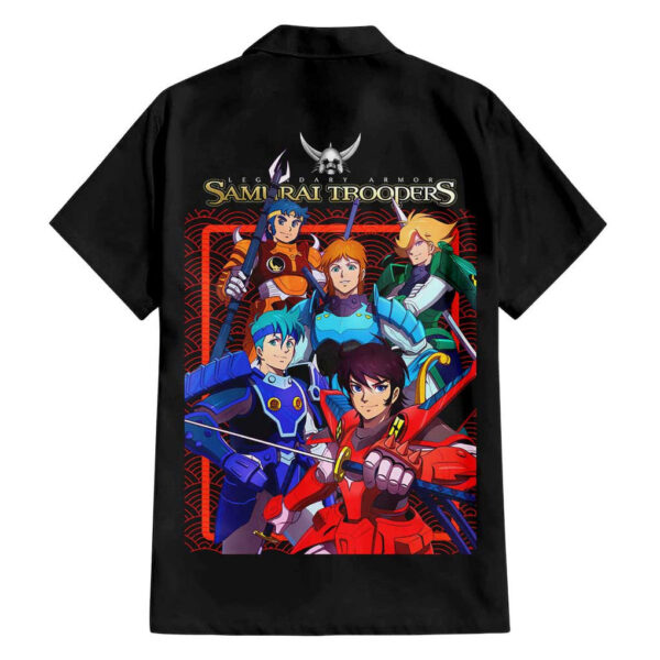 Chemise hawaïenne Ronin Warriors style japonais Anime - Maison Otaku – Image 2