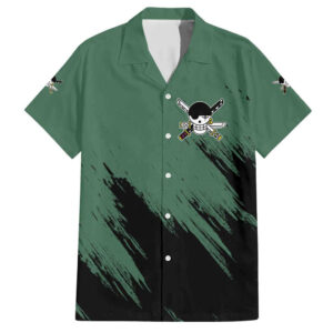 Chemise hawaïenne Roronoa Zoro Manga Mix One Piece Anime - Maison Otaku