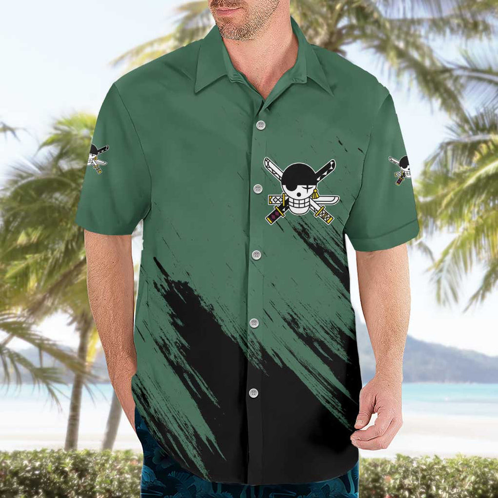 Chemise hawaïenne Roronoa Zoro Manga Mix One Piece Anime - Maison Otaku – Image 3
