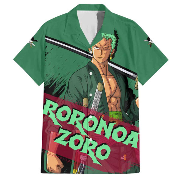 Chemise hawaïenne Roronoa Zoro One Piece Anime - Maison Otaku