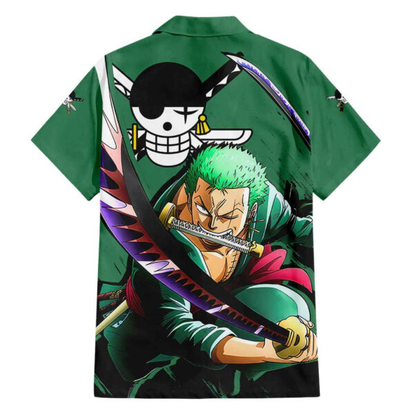 Chemise hawaïenne Roronoa Zoro One Piece Anime - Maison Otaku – Image 2
