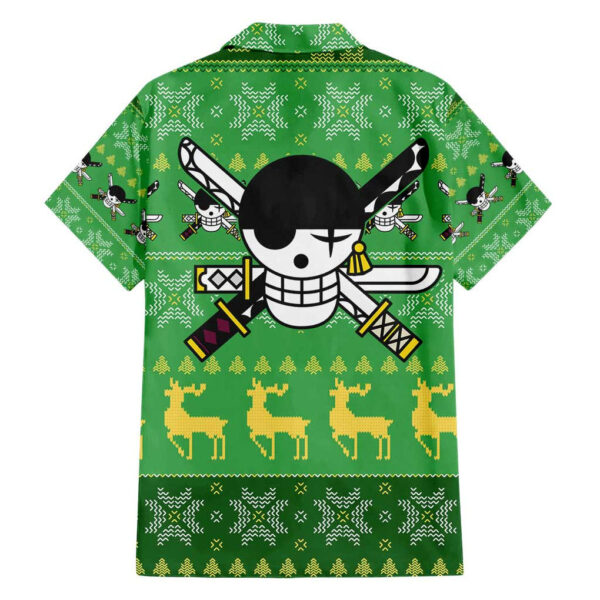 Chemise hawaïenne Roronoa Zoro One Piece Anime Mix Noël - Maison Otaku – Image 2