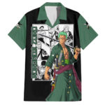 Chemise hawaïenne Roronoa Zoro One Piece Anime Mix Manga – Maison Otaku