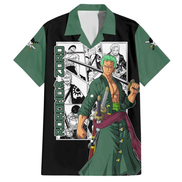 Chemise hawaïenne Roronoa Zoro One Piece Anime Mix Manga - Maison Otaku