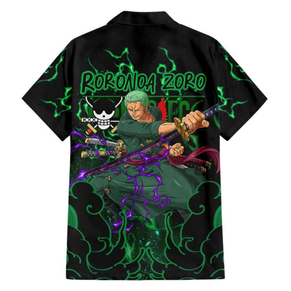 Chemise hawaïenne Roronoa Zoro One Piece motif Haki Anime - Maison Otaku – Image 2