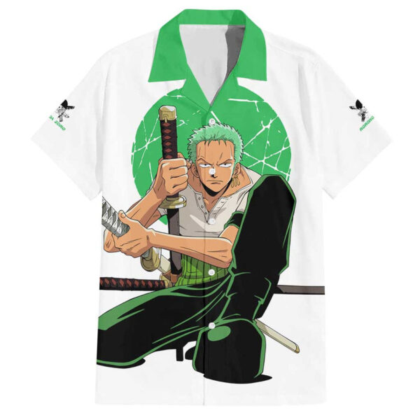 Chemise hawaïenne Roronoa Zoro Chapeau de Paille One Piece Anime - Maison Otaku