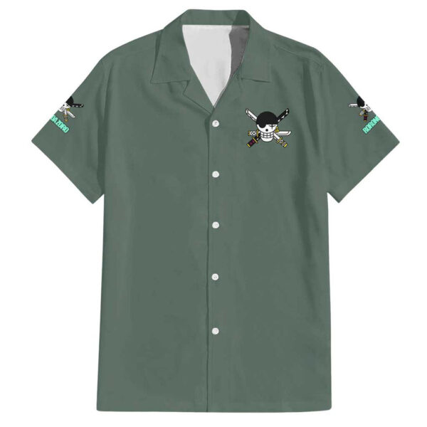 Chemise hawaïenne Roronoa Zoro équipe Chapeau de Paille One Piece Anime - Maison Otaku