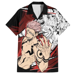 Chemise hawaïenne Ryomen Sukuna Jujutsu Kaisen Anime Mix Manga - Maison Otaku