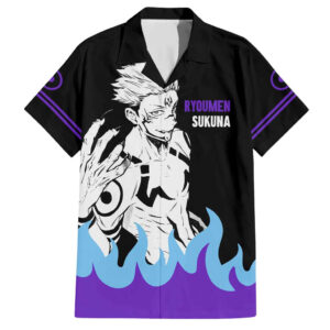 Chemise hawaïenne Ryomen Sukuna Jujutsu Kaisen style manga - Maison Otaku