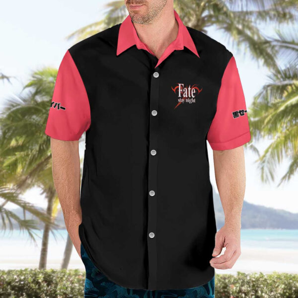 Chemise hawaïenne Saber Fate Stay Night Unlimited Blade Works anime - Maison Otaku – Image 3