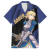 Chemise hawaïenne Saber Alter Fate Stay Night Heavens Feel anime - Maison Otaku