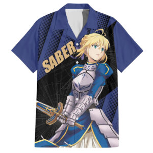 Chemise hawaïenne Saber Alter Fate Stay Night Heavens Feel anime - Maison Otaku