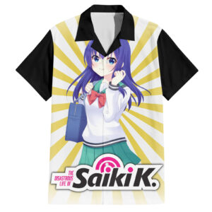 Chemise hawaïenne Saiki K Kokomi Teruhashi La Vie Désastreuse de Saiki K - Maison Otaku