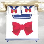 Housse De Couette Sailor Moon x One Piece Parure de lit Ensemble De Literie
