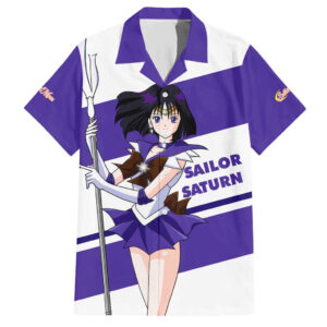 Chemise hawaïenne Sailor Saturn Sailor Moon anime - Maison Otaku