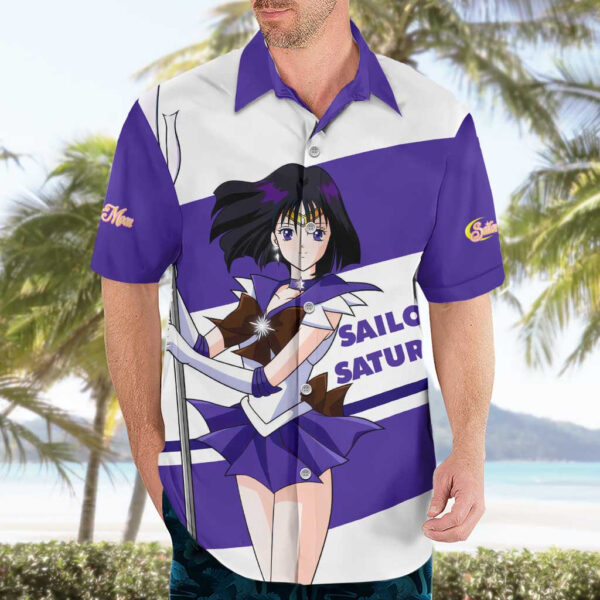 Chemise hawaïenne Sailor Saturn Sailor Moon anime - Maison Otaku – Image 3