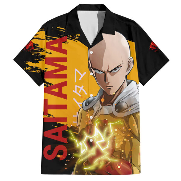Chemise hawaïenne Saitama One Punch Man drôle et cool anime - Maison Otaku