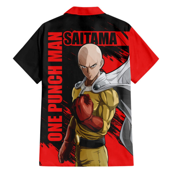 Chemise hawaïenne Saitama One Punch Man design sportif drôle - Maison Otaku – Image 2