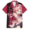 Chemise hawaïenne Sakura Haruno Naruto anime - Maison Otaku