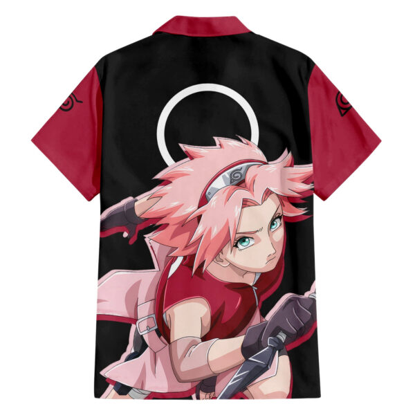 Chemise hawaïenne Sakura Haruno Naruto anime - Maison Otaku – Image 2