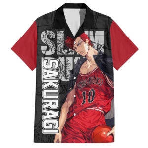 Chemise hawaïenne Sakuragi Slam Dunk anime - Maison Otaku