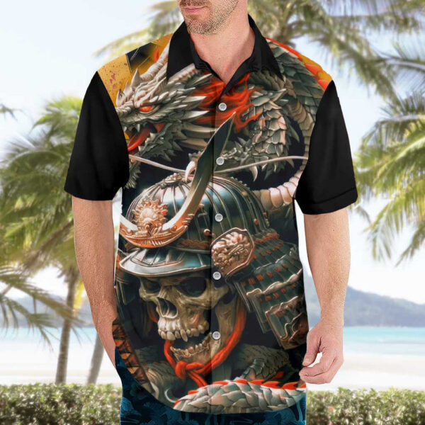 Chemise hawaïenne Samouraï Yakuza Japon art - Maison Otaku – Image 3