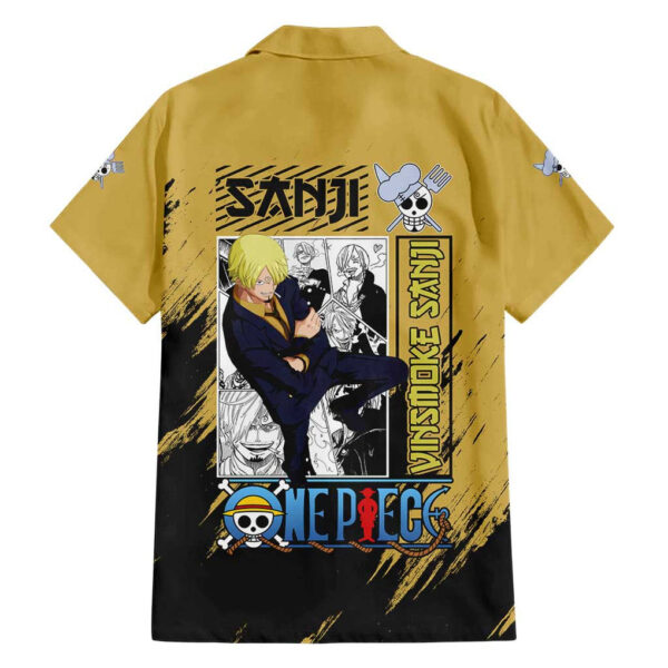 Chemise hawaïenne Sanji manga mix One Piece anime - Maison Otaku – Image 2