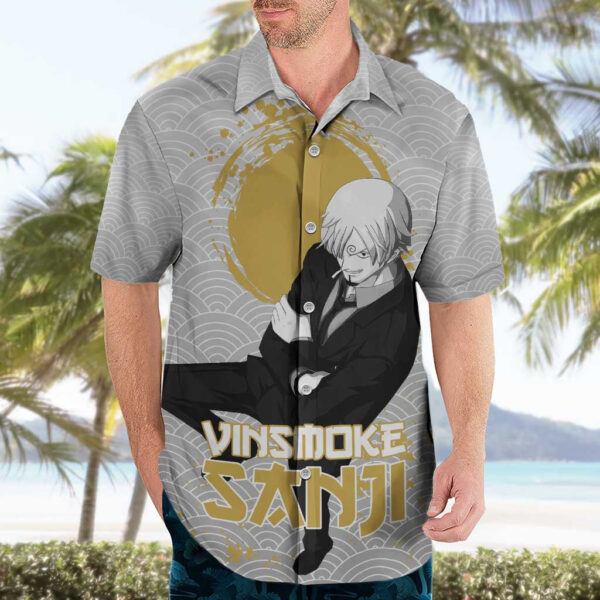 Chemise hawaïenne Sanji One Piece anime - Maison Otaku – Image 3