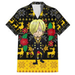 Chemise hawaïenne Sanji One Piece anime mix Noël – Maison Otaku