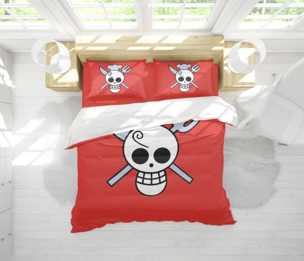 Housse De Couette Sanji One Piece Parure de lit Ensemble De Literie – Image 2