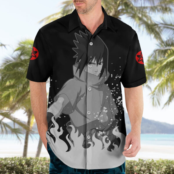 Chemise hawaïenne Sasuke Uchiha Naruto - Maison Otaku – Image 3