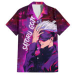 Chemise hawaïenne Satoru Gojo Jujutsu Kaisen anime galaxie – Maison Otaku