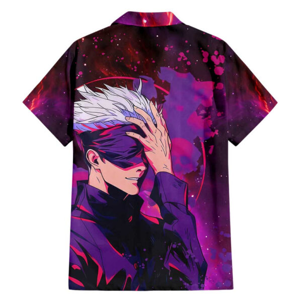 Chemise hawaïenne Satoru Gojo Jujutsu Kaisen anime galaxie - Maison Otaku – Image 2