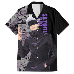 Chemise hawaïenne Satoru Gojo Jujutsu Kaisen manga - Maison Otaku