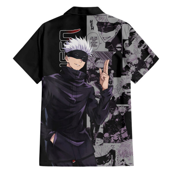 Chemise hawaïenne Satoru Gojo Jujutsu Kaisen manga - Maison Otaku – Image 2