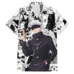 Chemise hawaïenne Satoru Gojo Jujutsu Kaisen manga mix – Maison Otaku