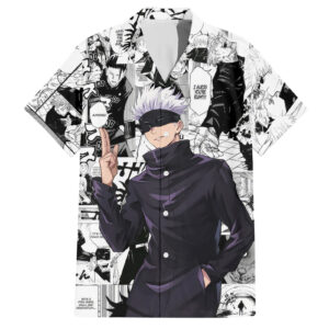 Chemise hawaïenne Satoru Gojo Jujutsu Kaisen manga mix - Maison Otaku