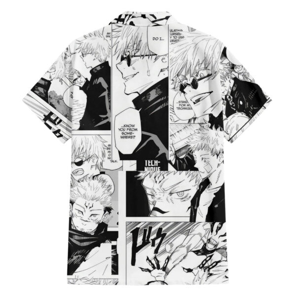Chemise hawaïenne Satoru Gojo Jujutsu Kaisen manga mix - Maison Otaku – Image 2
