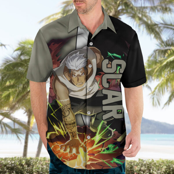 Chemise hawaïenne Scar Fullmetal Alchemist manga - Maison Otaku – Image 3