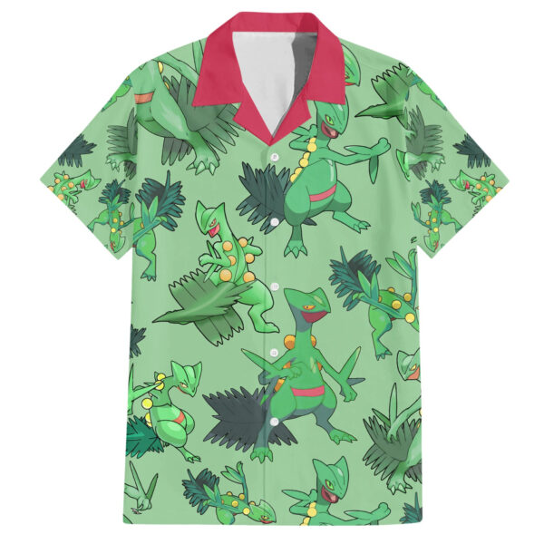 Chemise hawaïenne Sceptile motif style - Maison Otaku