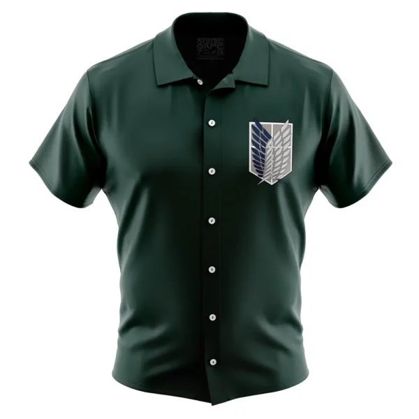 Chemise hawaïenne Régiment de Reconnaissance L’Attaque des Titans - Maison Otaku