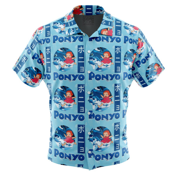 Chemise hawaïenne Créatures marines Ponyo Studio Ghibli - Maison Otaku