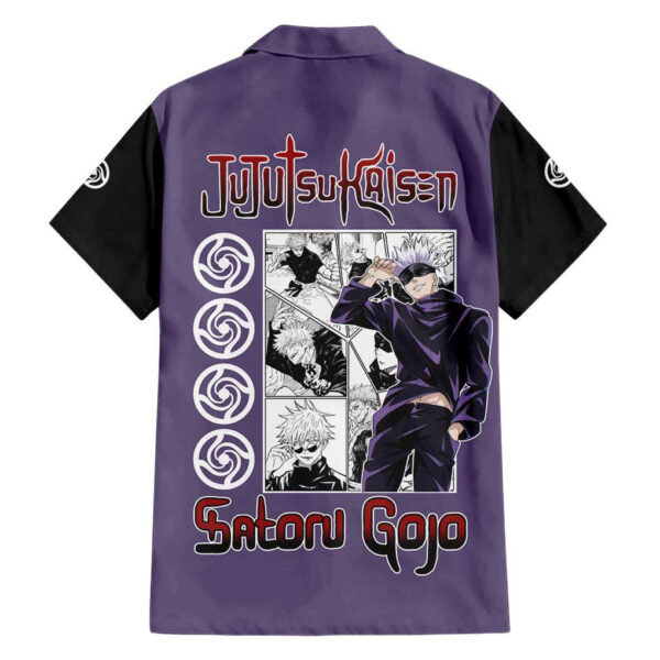 Chemise hawaïenne Sensei Gojo Satoru Jujutsu Kaisen anime Japon - Maison Otaku – Image 2