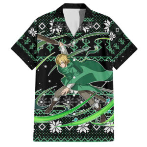 Chemise hawaïenne Serpico Berserk anime mix Noël - Maison Otaku