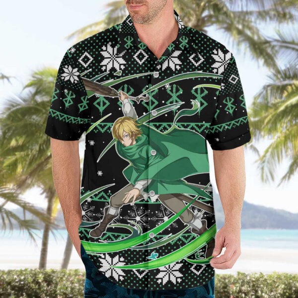 Chemise hawaïenne Serpico Berserk anime mix Noël - Maison Otaku – Image 3