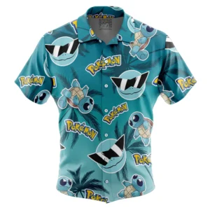 Chemise hawaïenne Escouade Carapuce V2 Lunettes Pokémon - Maison Otaku